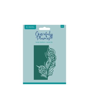 Crafter's Companion Graceful Plumes Metal Die Edge'able Lucky Feathers (GP-MD-EDG-LUFE)