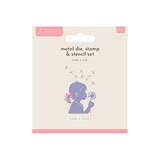 Crafter's Companion Silhouette Metal Die/Stamp/Stencil Set Make a Wish (CC-MD-STEN-MAWI)