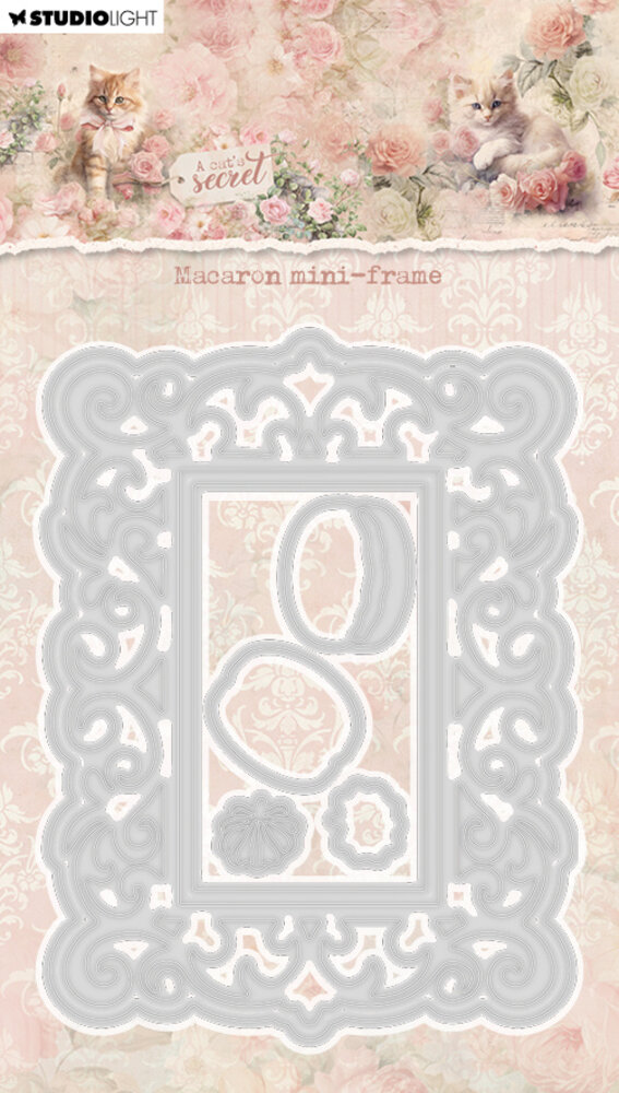 Studio Light A Cat's Secret Cutting Die Macaron Mini-Frame (SL-ACS-CD999) (DISCONTINUED) Studio Light A Cat's Secret Cutting Die Macaron Mini-Frame (SL-ACS-CD999) (DISCONTINUED)