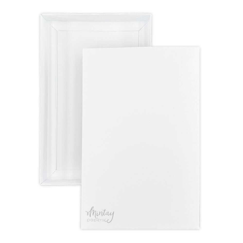 Mintay Basic Rectangle 2 Card Box Base White (3pcs) (MT-BASIC-B05) Mintay Basic Rectangle 2 Card Box Base White (3pcs) (MT-BASIC-B05)