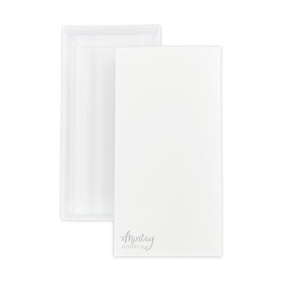 Mintay Basic Rectangle 1 Card Box Base White (3pcs) (MT-BASIC-B03) Mintay Basic Rectangle 1 Card Box Base White (3pcs) (MT-BASIC-B03)