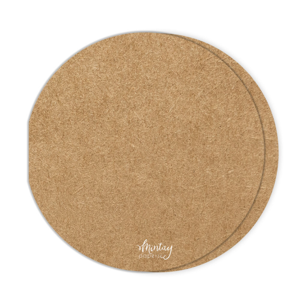 Mintay Basic Cirlcle Card Base Kraft (5pcs) (MT-BASIC-C32) Mintay Basic Cirlcle Card Base Kraft (5pcs) (MT-BASIC-C32)