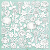 Mintay Chippies Decor 12x12 Inch Flora Filigree 2 (MT-CHIP2-D103) Mintay Chippies Decor 12x12 Inch Flora Filigree 2 (MT-CHIP2-D103)