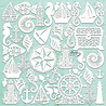 Mintay Chippies Decor 12x12 Inch Seashore Filigree (MT-CHIP2-D104) Mintay Chippies Decor 12x12 Inch Seashore Filigree (MT-CHIP2-D104)