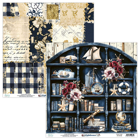 Mintay Lighthouse 12x12 Inch Scrapbooking Paper Set (MT-LIT-07)