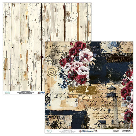 Mintay Lighthouse 12x12 Inch Scrapbooking Paper Set (MT-LIT-07)