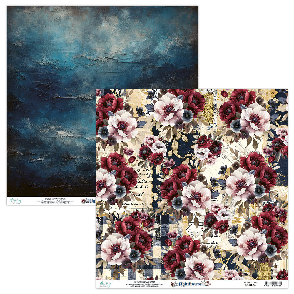 Mintay Lighthouse 12x12 Inch Scrapbooking Paper Set (MT-LIT-07)