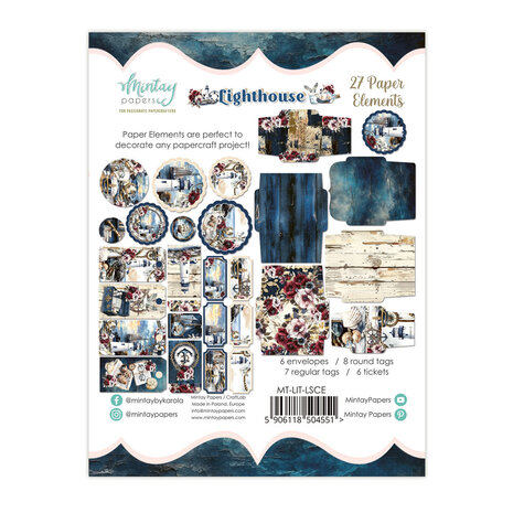 Mintay Lighthouse 6x8 Inch Paper Elements (27pcs) (MT-LIT-LSCE)