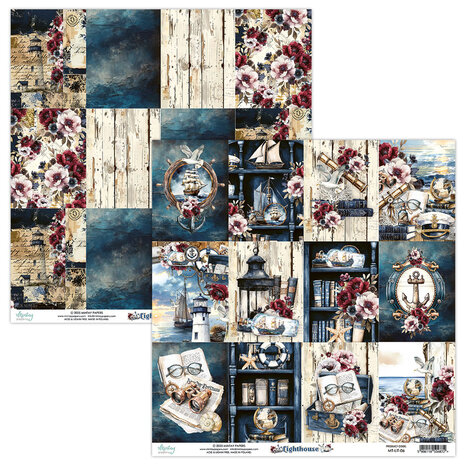 Mintay Lighthouse 8x8 Inch Scrapbooking Paper Pad (MT-LIT-08)