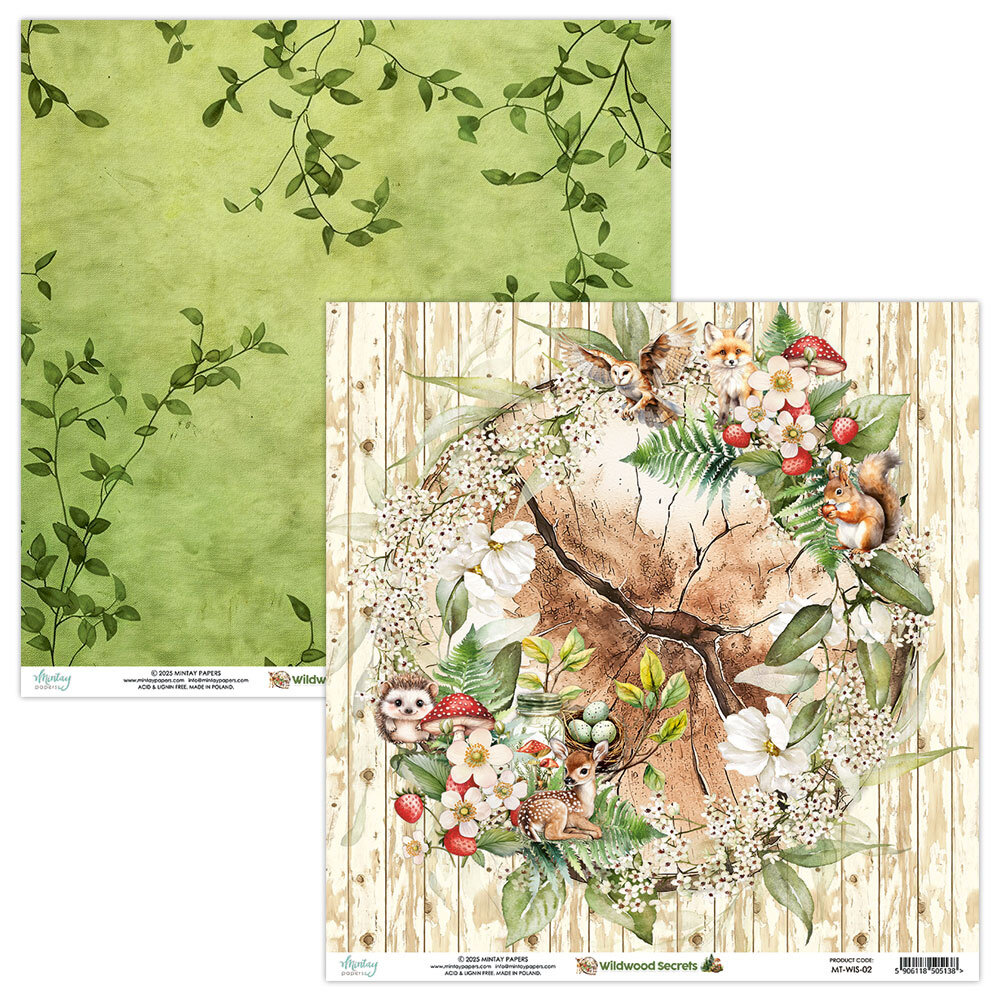 Mintay Wildwood Secrets 8x8 Inch Scrapbooking Paper Pad (MT-WIS-08) Mintay Wildwood Secrets 8x8 Inch Scrapbooking Paper Pad (MT-WIS-08)
