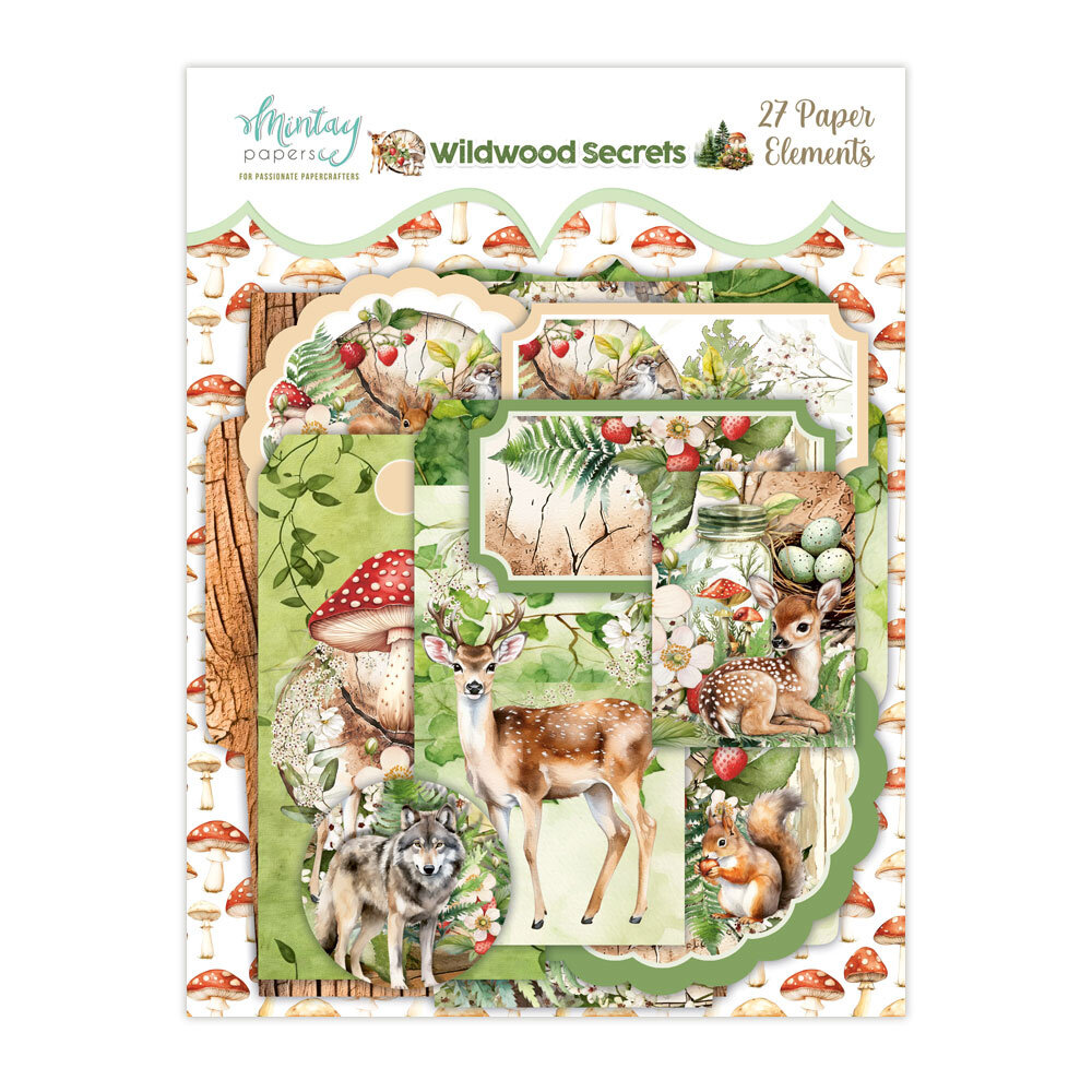 Mintay Wildwood Secrets 6x8 Inch Paper Elements (27pcs) (MT-WIS-LSCE)