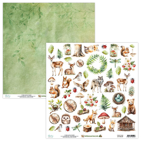 Mintay Wildwood Secrets 12x12 Inch Paper Elements (MT-WIS-09)