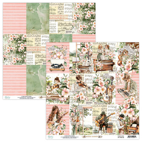 Mintay Music Garden 8x8 Inch Scrapbooking Paper Pad (MT-MUS-08) Mintay Music Garden 8x8 Inch Scrapbooking Paper Pad (MT-MUS-08)