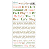 Mintay Music Garden 6x12 Inch Paper Stickers Words (MT-MUS-13)