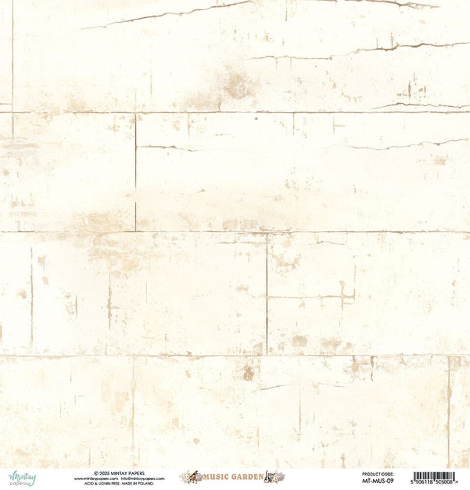 Mintay Music Garden 12x12 Inch Paper Elements (MT-MUS-09)