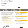 Light and Vision Lumina Floor Lamp Black (LV3001) Light and Vision Lumina Floor Lamp Black (LV3001)