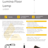 Light and Vision Lumina Floor Lamp Black (LV3001) Light and Vision Lumina Floor Lamp Black (LV3001)