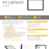 Light and Vision Lightpad A4 Rechargeable (LV5555) Light and Vision Lightpad A4 Rechargeable (LV5555)