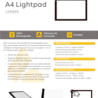 Light and Vision Lightpad A4 Rechargeable (LV5555) Light and Vision Lightpad A4 Rechargeable (LV5555)