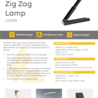 Light and Vision Zig Zag Lamp (LV3181) Light and Vision Zig Zag Lamp (LV3181)