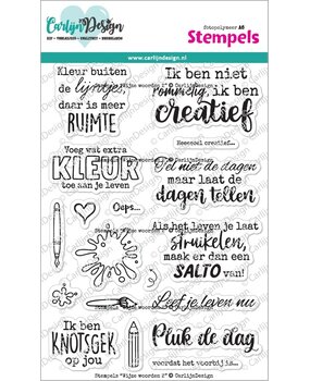 CarlijnDesign Clear Stamps Wijze Woorden 2 (CDST-0140)