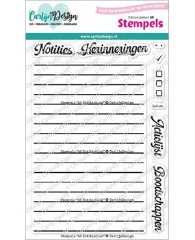 CarlijnDesign Clear Stamps A6 Notitieblok (CDST-0141)