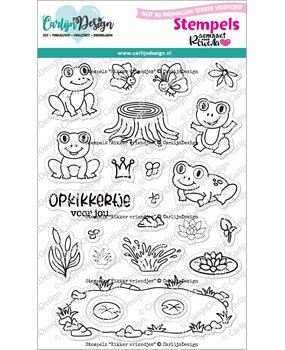 CarlijnDesign Clear Stamps Kikker Vriendjes (CDST-0144)