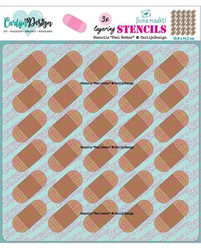 CarlijnDesign Stencils Feel Better (CDSC-0041)