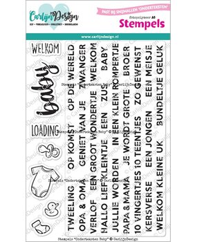 CarlijnDesign Stempels Onderteksten Baby (CDST-0145)