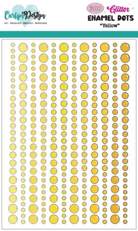 CarlijnDesign Glitter Enamel Dots Yellow (300pcs) (CDED-0007) CarlijnDesign Glitter Enamel Dots Yellow (300pcs) (CDED-0007)