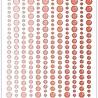 CarlijnDesign Glitter Enamel Dots Coral (300pcs) (CDED-0006) CarlijnDesign Glitter Enamel Dots Coral (300pcs) (CDED-0006)