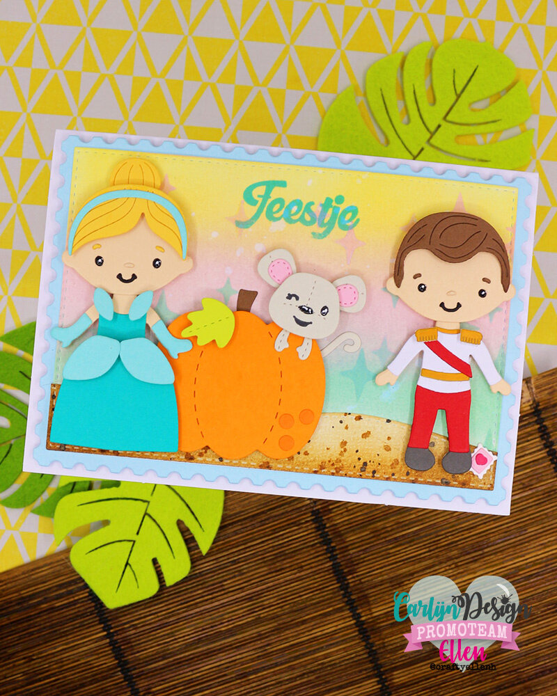 CarlijnDesign Clear Stamps Uitnodiging Feestje (CDST-0143)