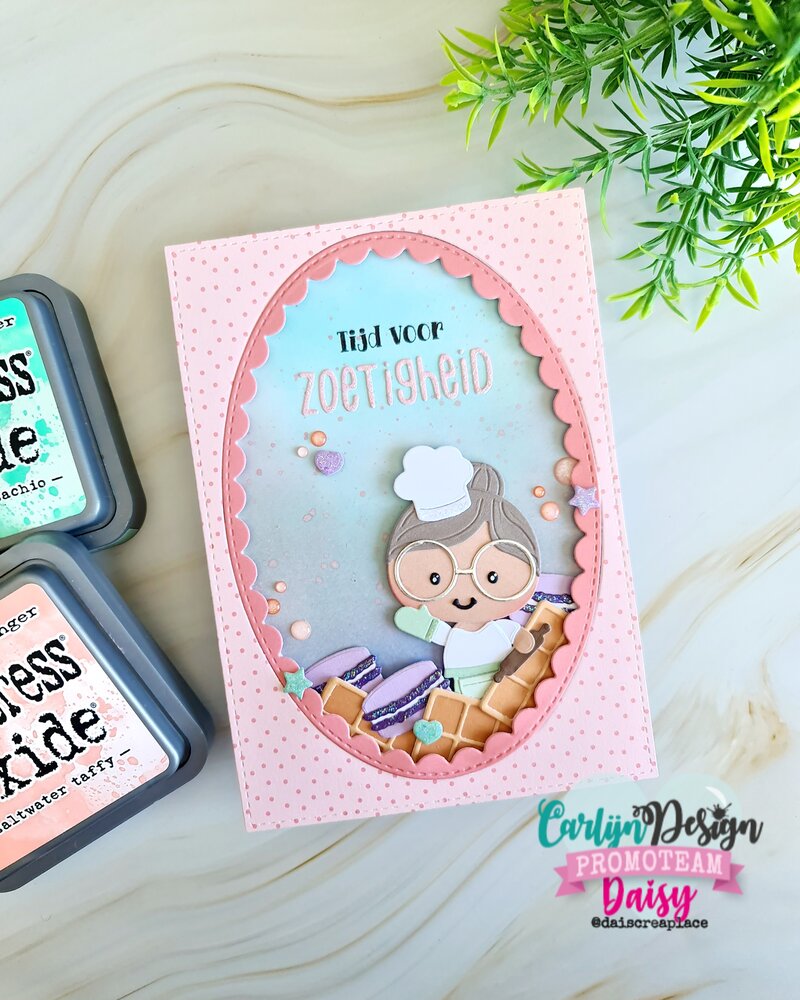 CarlijnDesign Glitter Enamel Dots Coral (300pcs) (CDED-0006) CarlijnDesign Glitter Enamel Dots Coral (300pcs) (CDED-0006)