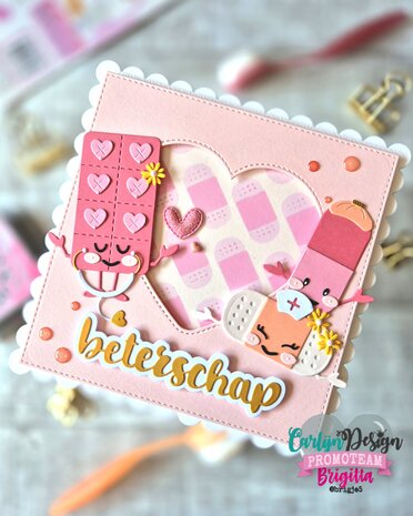 CarlijnDesign Glitter Enamel Dots Coral (300pcs) (CDED-0006) CarlijnDesign Glitter Enamel Dots Coral (300pcs) (CDED-0006)