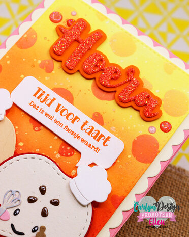 CarlijnDesign Glitter Enamel Dots Coral (300pcs) (CDED-0006) CarlijnDesign Glitter Enamel Dots Coral (300pcs) (CDED-0006)