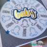 CarlijnDesign Hot Foil Plate Baby Baby (CDHF-0078) CarlijnDesign Hot Foil Plate Baby Baby (CDHF-0078)