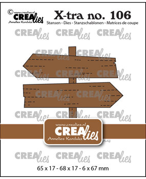 Crealies X-tra Stansen No. 106 Wegwijzerbordjes (CLXtra106)