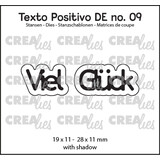 Crealies Texto Positivo Stansen German Viel Glück (POSDE09)