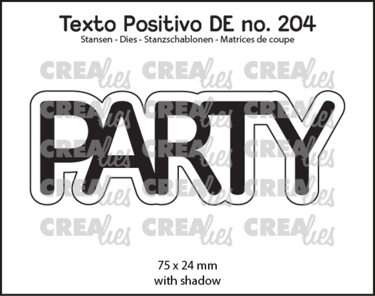 Crealies Texto Positivo Stansen German Party (POSDE204)