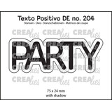Crealies Texto Positivo Dies German Party (POSDE204)