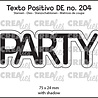Crealies Texto Positivo Stansen German Party (POSDE204)