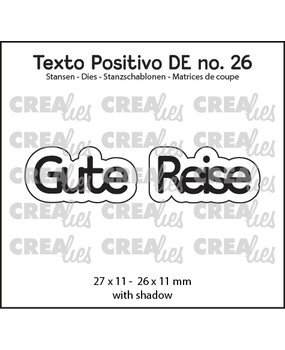 Crealies Texto Positivo Stansen German Gute Reise (POSDE26)