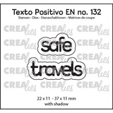 Crealies Texto Positivo Stansen English Safe Travels (POSEN132)