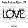 Crealies Texto Positivo Dies English Love (POSEN202)
