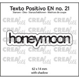 Crealies Texto Positivo Stansen English Honeymoon (POSEN21)