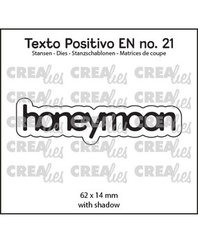 Crealies Texto Positivo Stansen English Honeymoon (POSEN21)