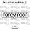 Crealies Texto Positivo Dies English Honeymoon (POSEN21)