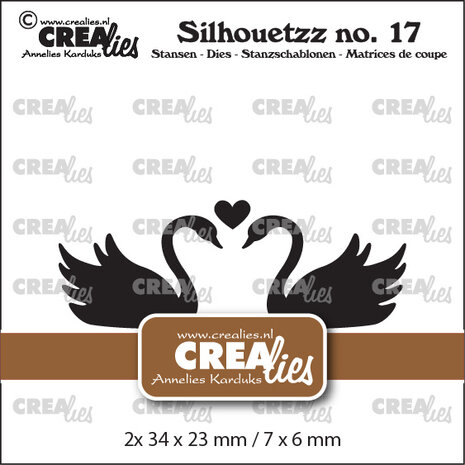 Crealies Silhouetzz Dies No. 17 Swans (CLSH17)