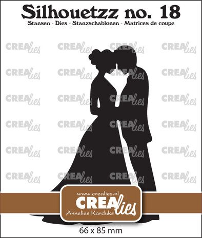 Crealies Silhouetzz Stansen No. 18 Bruidspaar (CLSH18)