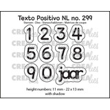 Crealies Texto Positivo Dies Dutch 1,2,3 Jaar (POSNL299)